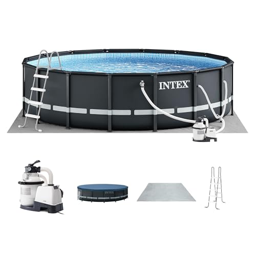 INTEX Ultra XTR 16ft x 48in Round Above Ground Swimming Pool Set w/ Pump