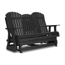 Signature Design by Ashley Hyland Wave HDPE Patio Glider Loveseat, Black