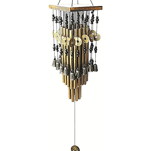 LUYILA Wind Chimes for Outside, Indoor Wind Chimes for Soothing Music in Memory Wind Chimes Home Garden Patio Hanging Decoration, Natural Beautiful Sound