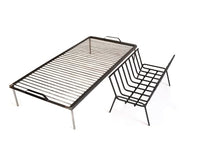 Charquery Grills Argentine Iron Grill Set Asado Parrilla Argentina Grill + Brazier for Outdoor Kitchen, Open Fire Cooking (Large)