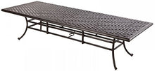 Nassau Outdoor Patio 11 pcs Dining Set Table 46" X 120" and 10 Chairs Dark Bronze, Cast Aluminum