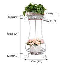 ZOCWJK Plant Stand Plant Stand/Plant Display 2 Layers Plant Pot Stand Indoor Shelf Decor Shelves Plant Holder Flower Stand,