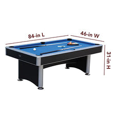 Hathaway Maverick II 7-Foot Pool and Table Tennis Multi Game Black