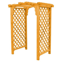 Keystone Amish Co. Newberry Cedar Garden Arbor, Heavy Duty Outdoor Wooden Archway Trellis for Climbing Plants, Amish Crafted, Made in USA, 4-Foot, Natural Stain