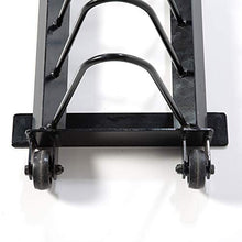 Power Systems Horizontal Plate Rack with Handle and Wheels Black