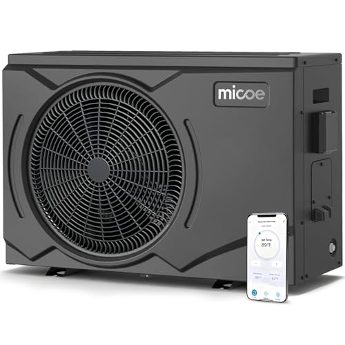 MICOE 100,000 BTU Inverter Pool Heat Pump for 26,000 Gallon Pools