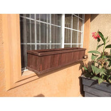 Best Redwood Window Planter Box 48 in Heart Stain