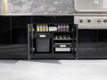 NewAge Products Classic Series 2PC Aluminum Black · Tempered Glass Door Modular Outdoor Kitchen Set - 23" D x 64" W x 35.25" H