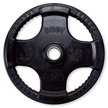Body-Solid Olympic Weight Plates Set 355lbs Quad Grip Rubber Coated Black