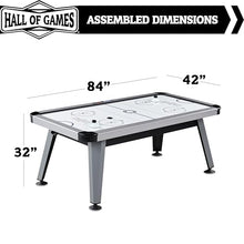 Hall of Games Arctic Rush 7' Air Hockey Table Silver/Black