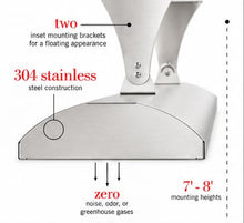 Infratech CD-3028 SS Stainless Steel 33” Dual Element Fixture Electric Patio Heater 3000 Watt, 208 Volt, Stainless Steel Finish