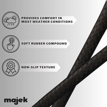 Majek 200 pcs - Tour Pro Soft Black Midsize Golf Grips