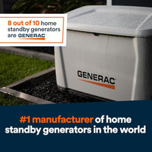 Generac 10kW Whole Home Generator, Transfer Switch & Cellular Capability