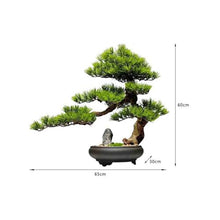 YXIANG56Q Fake Plants Faux Plants Indoor Chinese-Style Artificial Green Bonsai Realistic Fake Decor Bonsai Tree