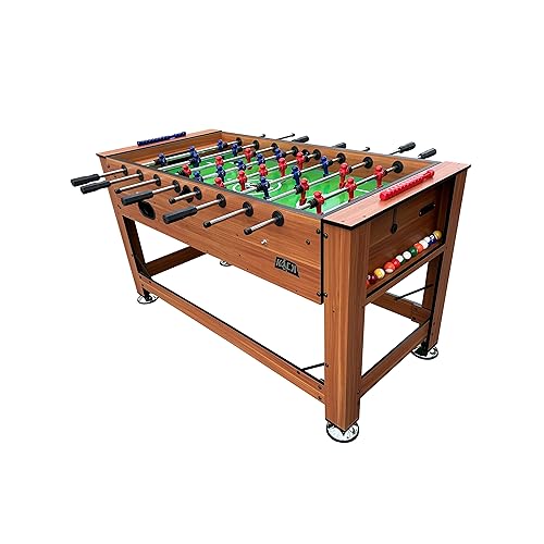 KICK Dyad 55" 2-in-1 Multi Game Table Brown