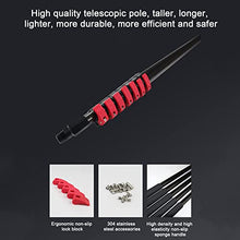 Niczu Window Glass Cleaning Pole Kit, Water/Hose Pole Cleaning Brush Equipment, Extendable Outdoor Cleaner Tools Photovoltaic and Solar Panels,9M/30FT