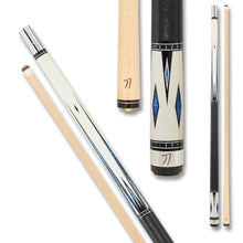 KATANA KAT03 Pool Cue Cream/Black Sapphire Blue Diamonds 20oz