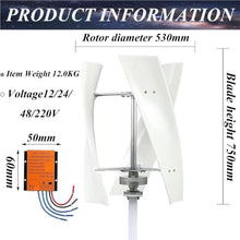 16000W 20000W Vertical Wind Turbine Generator - High-Efficiency 3-Blade PM