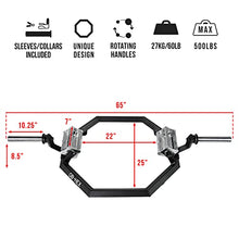 Valor Fitness OB-HEX Super Hex Trap Bar Black and Chrome
