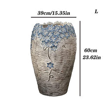Planting Pot Garden Outdoor Plant Containers Planters Retro Creative Decorative Flower Pots Patio Balcony High Flower Pots with Drainage Holes Indoor Plant Pot (Color : L)