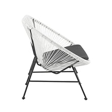 Linon Charleston White Woven Hammock Style Outdoor Loveseat