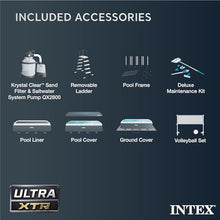 Intex Ultra XTR Rectangular Swimming Pool Set Dark Grey