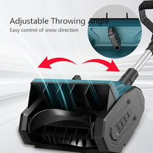 Portable Snow Shovel with Adjustable Auxiliary Handle, Easily Throws Snow Aside, Electric Snow Shovel for Driveway Winter Snow Removal(One Battery)