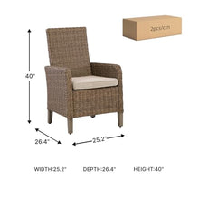 Signature Design by Ashley Outdoor Dining Chairs with Cushion Set of 2