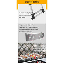 Portable Charcoal Grill Foldable Grill with Packing Bag Small Grill Stainless Steel Suitable for Picnic and Camping
