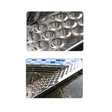 Stainless Steel Swimming Pool Escalator 3-Level Anti-Slip Tread treads Safe Entrance Ladder for The Upper and Lower Swimming Pools at The Entrance of The ramp (Silver 50.2x65x158cm)