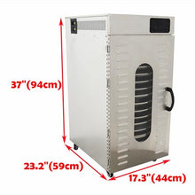 INTSUPERMAI 20 Layer Commercial Food Dehydrator Stainless Steel 110V
