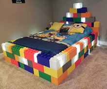 EverBlock King Bed Frame Kit | 6’ 6" x 7' x 1’ 7” | Modular Beds, Frames & Headboards | Giant Building Blocks | Easy to Connect & Reuse | Indoor & Outdoor Use | Blue