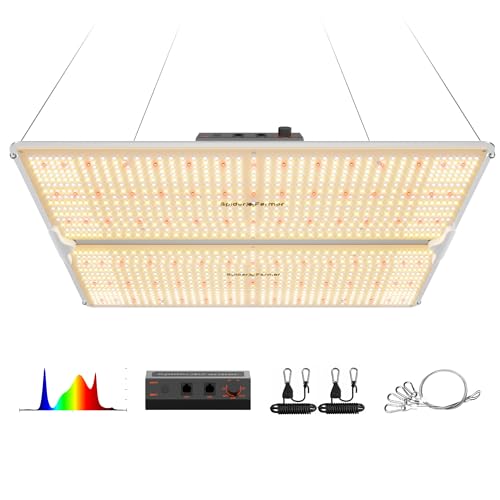 Spider Farmer SF4000 LED Grow Lights for Indoor Plants in 4x4 Grow Tent