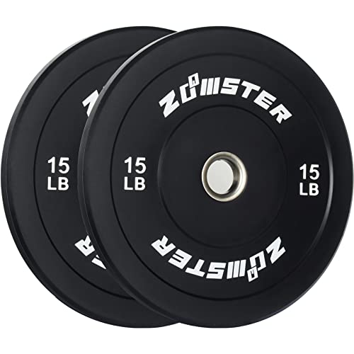 Zoomster Olympic Bumper Weight Plate 260LB Black