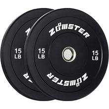 Zoomster Olympic Bumper Weight Plate 260LB Black