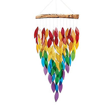 Colorful Wind Chimes Wall Hanging Chime Outdoor Maple Leaf Wind Chimes Window Courtyard Gardening Decor
