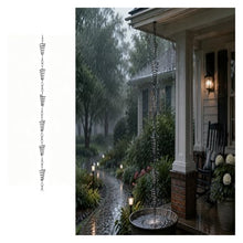 RNLFSP Cylinder/Spiral Rain Chain for Directing Rainwater, Customizable