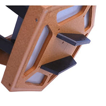 AmishToyBox.com Gazebo Bird Feeder - Deluxe Triple Compartment Post-Mount Large Bird Feeder - Made in the USA with Poly Lumber (Cedar and Black)