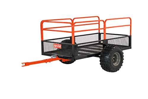 Agri-Fab 1,250-Pound ATV/UTV Swivel Steel Dump Cart Orange/Black