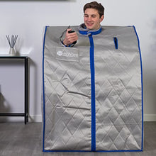 Heatwave Spirit Deluxe Oversized Portable Infrared Sauna Grey Square Polyester Ul Listed