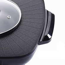 Round Barbecue Stove Household Electric Barbecue Pot Plate Smokeless Non-stick Grill