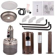 Outdoor Patio Heaters with Wheels Heaters Umbrella Mobile Ceramic Gas Heaters for Commercial and Residential Porcelain