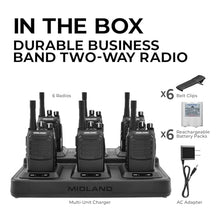 Midland BR200X6BGC 2W 16-Channel Portable Two-Way Radio Black