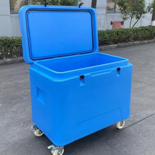 Wide Wheeled Dry Ice Cooler Chest Large Insulated Dry Ice Storage Box