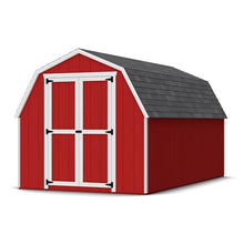 Little Cottage Co. 8x14 Value Gambrel Barn with 4 ft. Sidewalls with Floor, Outdoor Wood Storage Shed Do-It-Yourself Precut Kit