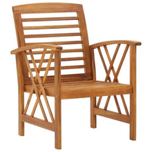 GFMGUEMV 4 Piece Patio Lounge Set Solid Acacia Wood
