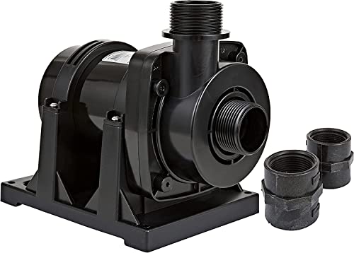 Little Giant FP3 115-Volt, 3200 GPH Wet Rotor Submersible or Inline Pond/Fountain Pump with 26-Ft. Cord, Black, 566134