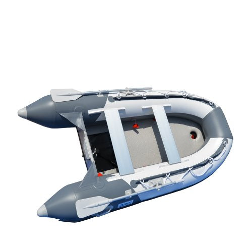 BRIS 9.8 ft Inflatable Boat Dinghy Yacht Tender Raft Gray with White