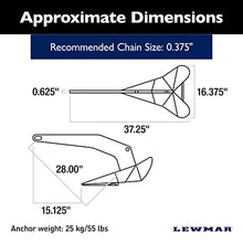 Lewmar Stainless Steel Delta Anchor 55 lbs for Boats 44'-64'