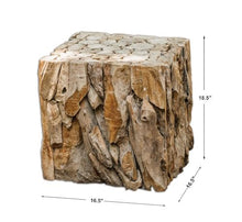 Uttermost Teak Root - 18.5 inch Bunching Cube Table